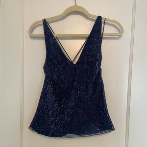 Sequin Low Back Tank - Going Out Or Bachelorette!